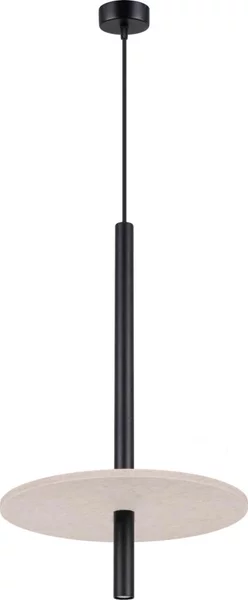 Sollux SL.1879 - Lampadario a cavo FELTRO 1xG9/8W/230V nero/crema