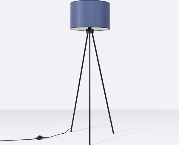 Sollux SL.1855 - Lampada da terra NEVIA 1xE27/15W/230V blu