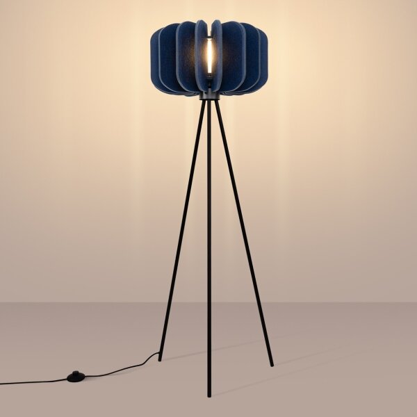Sollux SL.1865 - Lampada da terra MULA 1xE27/15W/230V, blu