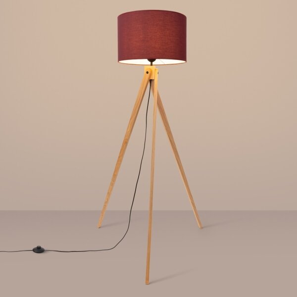 Sollux SL.1907 - Lampada da terra NATT 1xE27/15W/230V rossa