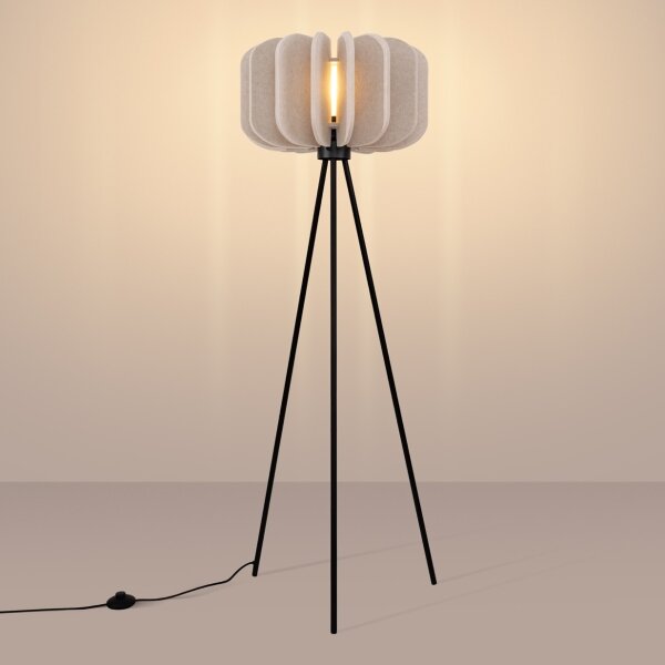 Sollux SL.1863 - Lampada da terra MULA 1xE27/15W/230V color crema