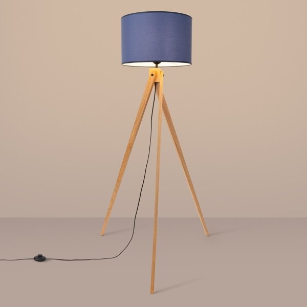Sollux SL.1906 - Lampada da terra NATT 1xE27/15W/230V blu