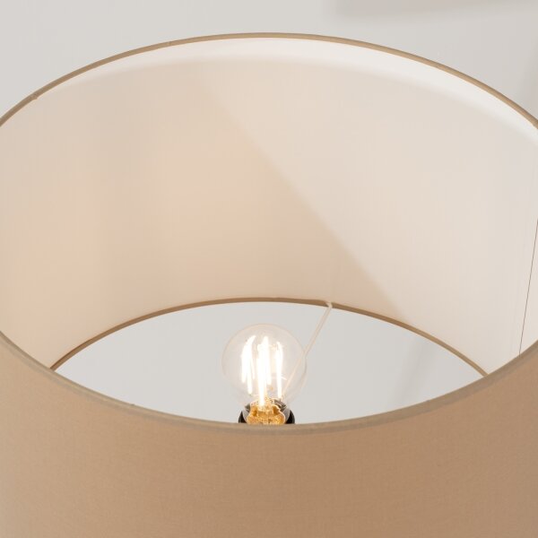 Sollux SL.1905 - Lampada da terra NATT 1xE27/15W/230V tortora