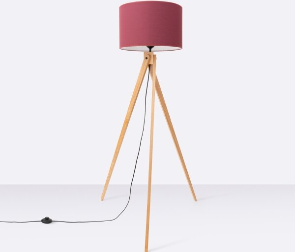 Sollux SL.1907 - Lampada da terra NATT 1xE27/15W/230V rossa