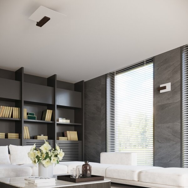 Sollux SL.1097 - Plafoniera LAPPO 2xE27/15W/230V wenge