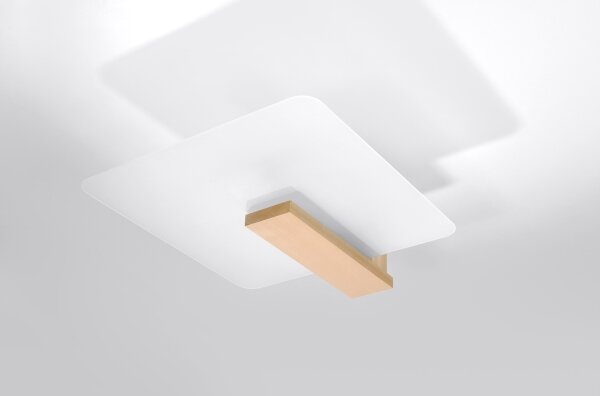 Sollux SL.1095 - Plafoniera LAPPO 2xE27/15W/230V beige