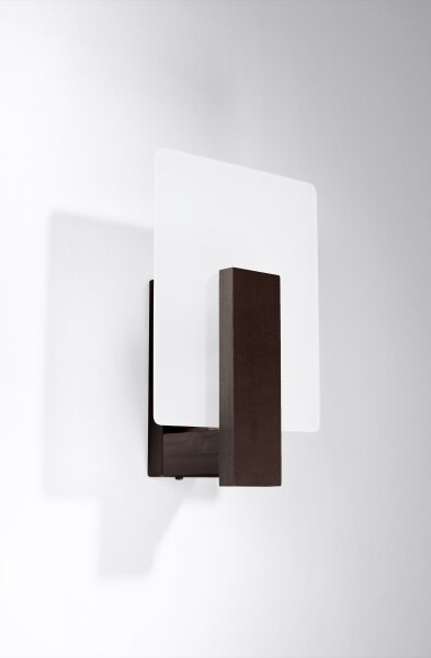 Sollux SL.1096 - Applique da parete LAPPO 1xE14/10W/230V wengé