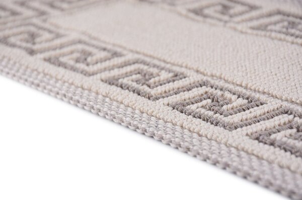 Passatoia per scale in cotone panna set da 16 pz 25x65 cm Versace Bej - Vitaus