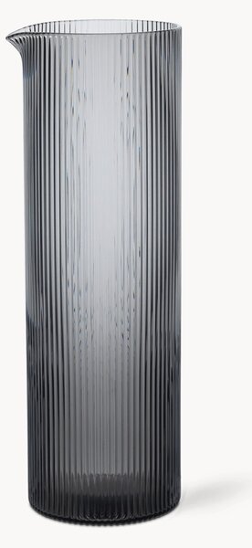 Caraffa in vetro soffiato millerighe Ripple, 1.1 L