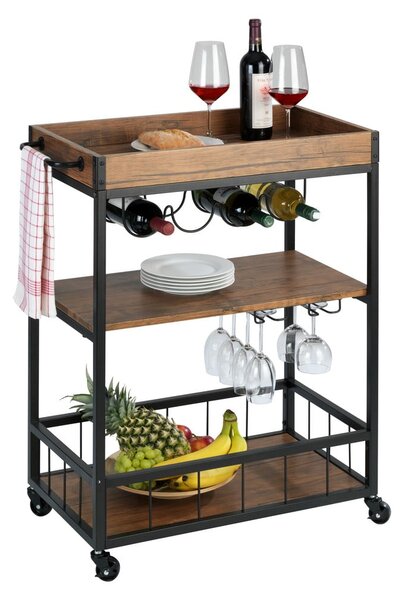 Scaffale mobile da cucina Rustico - Wenko
