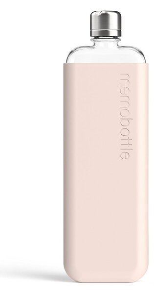 Manicotto per bottiglia in silicone rosa SLIM Sleeve Slim - Memobottle