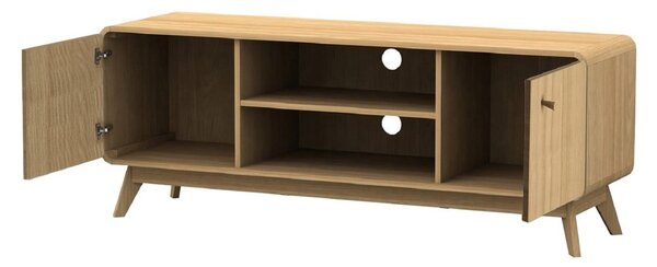Tavolo TV in rovere colore naturale 140x53 cm Cassie - Støraa