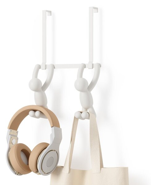 Appendiabiti in plastica bianca 22 cm Buddy - Umbra