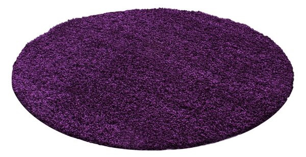 Tappeto rotondo viola scuro ø 80 cm Life - Ayyildiz Carpets