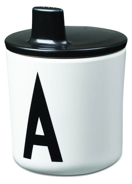 Coperchio nero per tazza, ø 7 cm - Design Letters