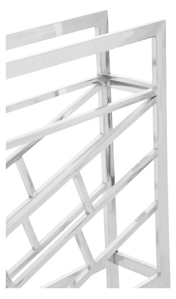 Portabottiglie in metallo argento lucido per 12 bottiglie Barolo - Premier Housewares