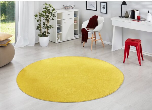 Tappeto rotondo giallo ø 133 cm Fancy - Hanse Home