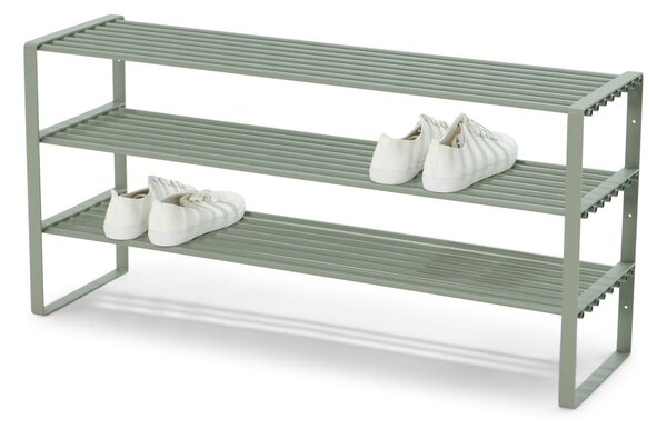 Scarpiera verde polveroso in metallo 100x48,5x29 cm Rex – Spinder Design