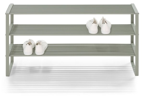 Scarpiera verde polveroso in metallo 100x48,5x29 cm Rex – Spinder Design