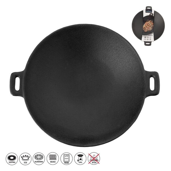 Padella wok in ghisa ø 30 cm Litina - Orion