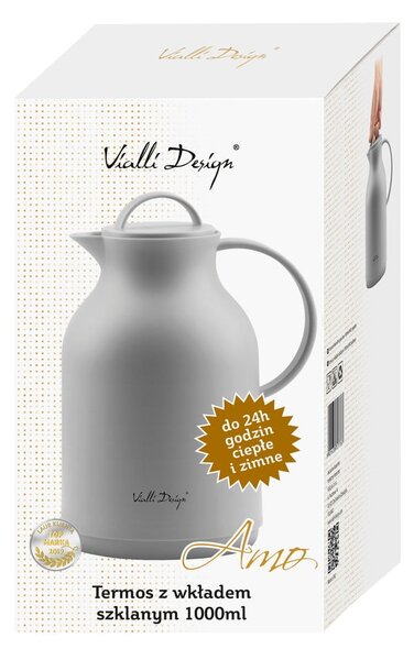 Thermos grigio, 1 l - Vialli Design