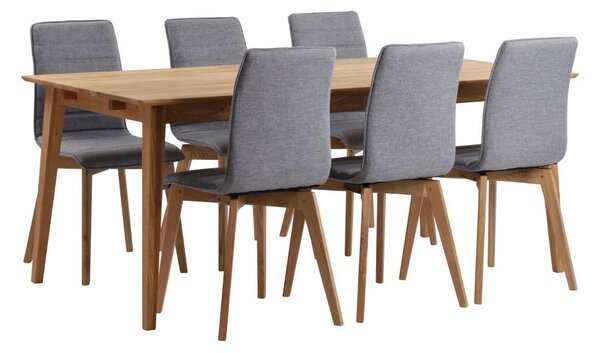 Tavolo da pranzo in rovere naturale , 180 x 90 cm Filippa - Rowico