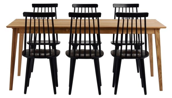 Tavolo da pranzo in rovere naturale , 180 x 90 cm Filippa - Rowico
