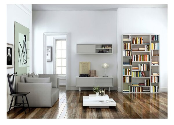 Libreria bianca 144x224 cm Valsa – TemaHome