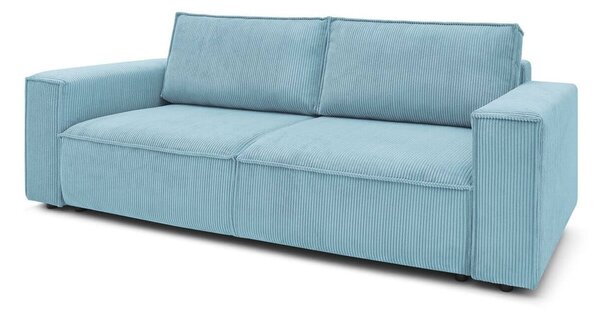 Divano color menta allungabile/con contenitore con rivestimento in velluto a coste 245 cm Nihad – Bobochic Paris