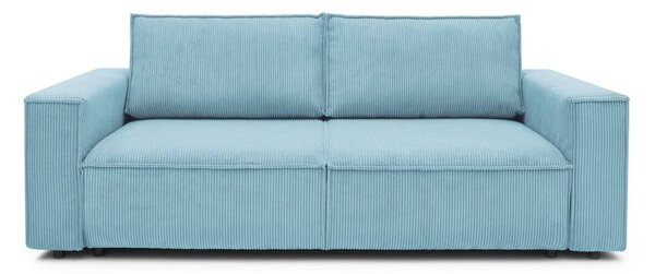 Divano color menta allungabile/con contenitore con rivestimento in velluto a coste 245 cm Nihad – Bobochic Paris