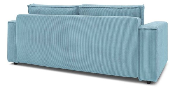 Divano color menta allungabile/con contenitore con rivestimento in velluto a coste 245 cm Nihad – Bobochic Paris