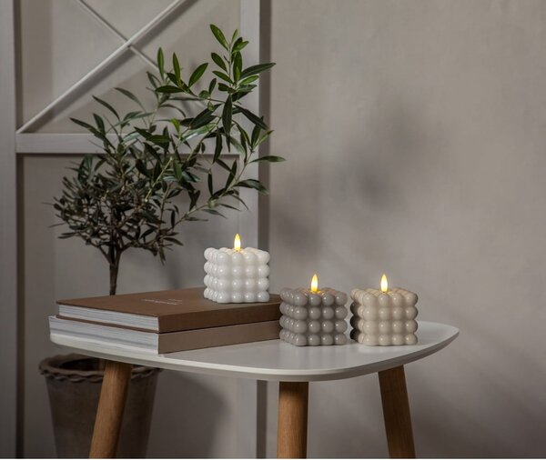 Candela LED a cera bianca Dot, altezza 9,5 cm Flamme - Star Trading