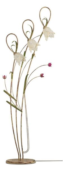 Lampada da terra TULIPANO 3xE14/40W/230V vetro di Murano