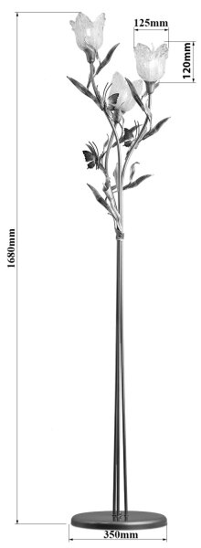 Lampada da terra EDEN 3xE14/40W/230V