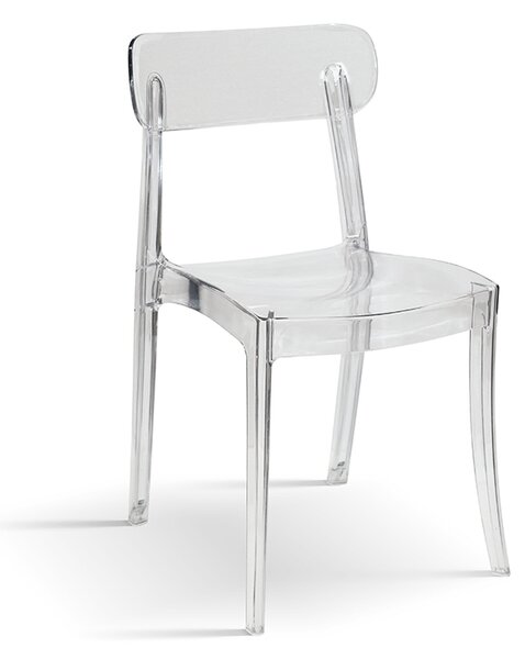 Sedia <b> Colette trasparente </b> <br> <b> set da 4 sedie </b>