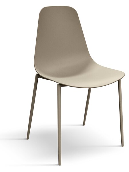 Sedia <b> Alix </b> <br> <b> set da 4 sedie </b> Tortora