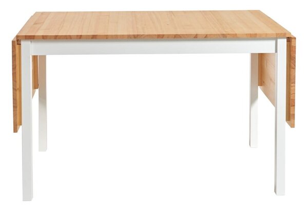 Tavolo da pranzo pieghevole in pino con struttura bianca , 120 (200) x 70 cm Brisbane - Bonami Essentials