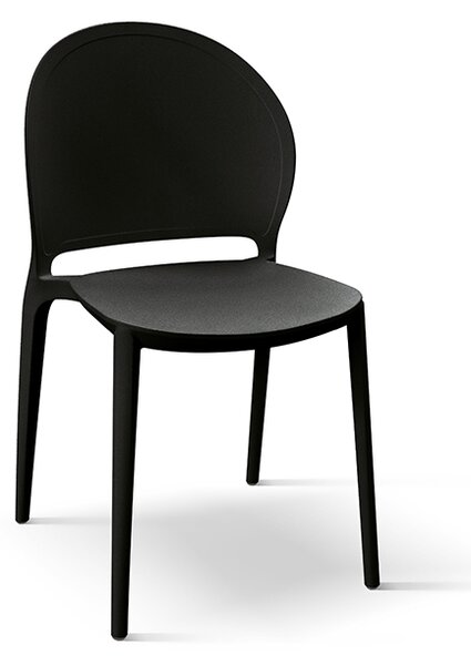 Sedia <b>Stefania set da 4 sedie</b> Nero