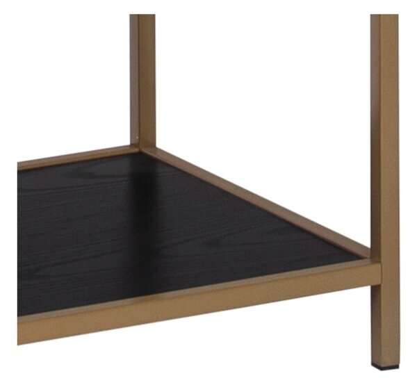 Libreria nero/oro 77x185 cm Seaford - Actona
