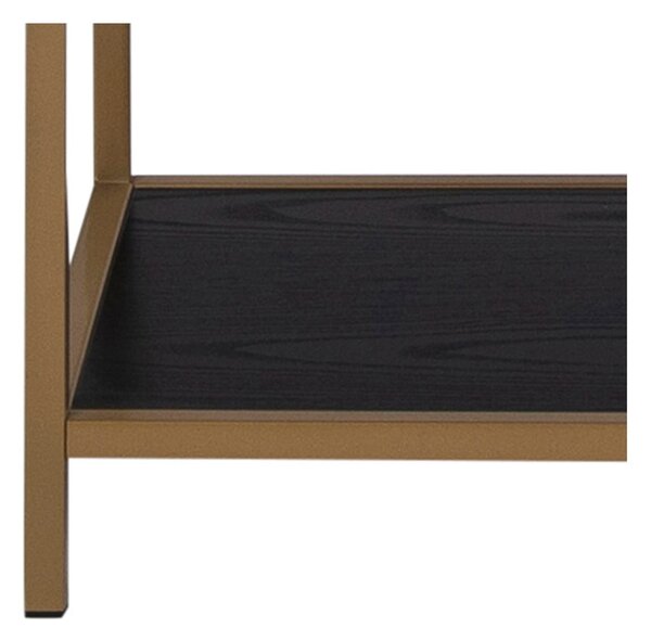 Libreria nero/oro 77x185 cm Seaford - Actona