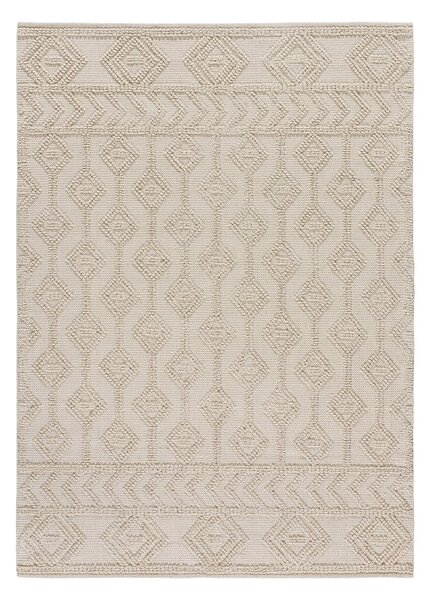 Tappeto color crema in cotone riciclato lavabile/tessuto a mano 80x120 cm Pamuk – Universal