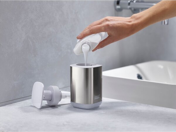Set di accessori da bagno in acciaio inox in argento EasyStore - Joseph Joseph