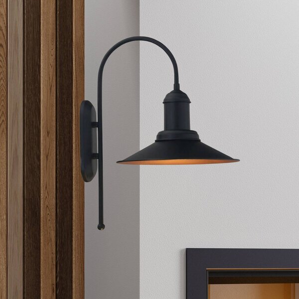 ROYALTECH Applique Lorato, nero, altezza 48 cm, metallo, E27