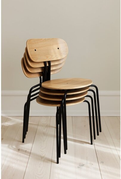 Sedia da pranzo nero-antracite Curious - UMAGE