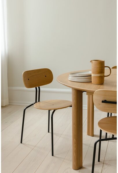 Sedia da pranzo nero-antracite Curious - UMAGE