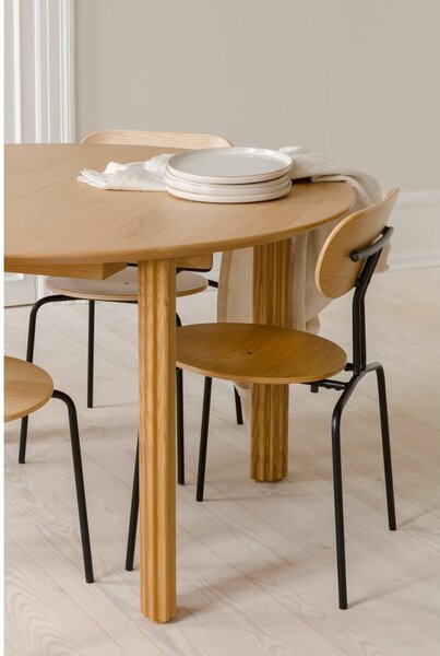Sedia da pranzo nero-antracite Curious - UMAGE