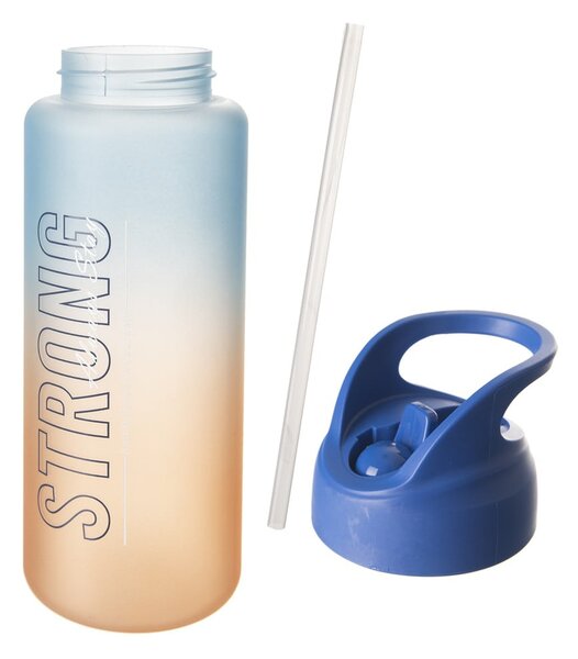 Bottiglia tritan arancio-blu 1 l Moly - Orion