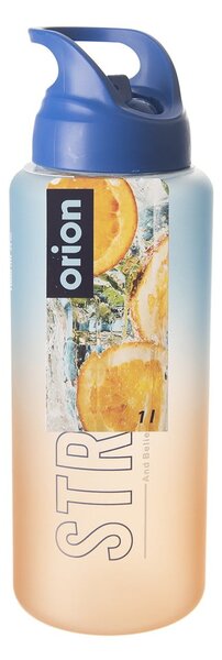Bottiglia tritan arancio-blu 1 l Moly - Orion