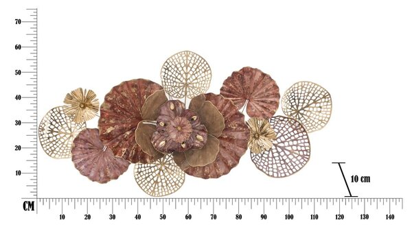 Decorazione da appendere in metallo, 118 x 58 cm Flowery - Mauro Ferretti