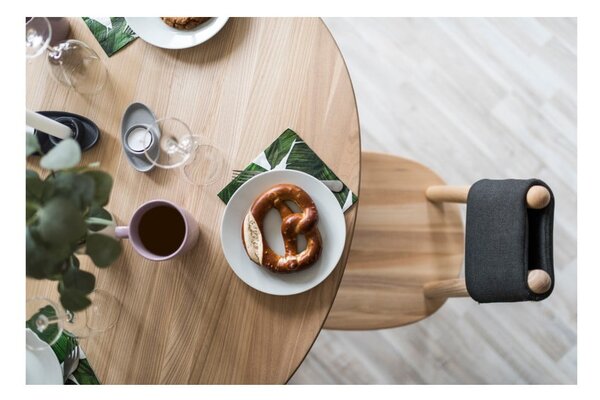 Tavolo da pranzo in legno massiccio naturale , ⌀ 90 cm Naïve - EMKO